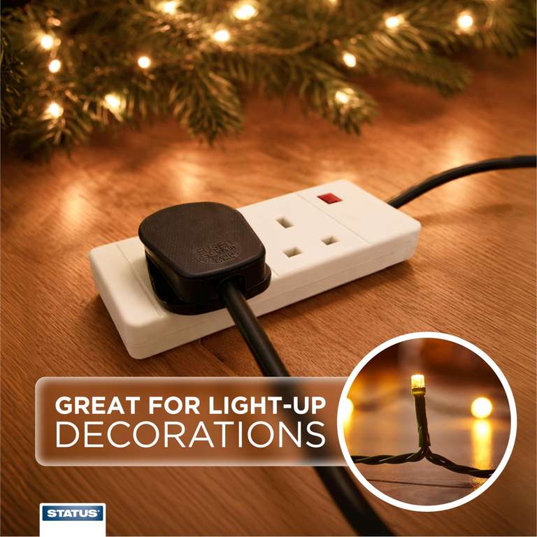 5m STATUS 2 Socket Extension Lead £4.90 | Hotukdeals