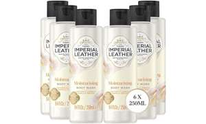 6 x Imperial Leather Moisturising Shower Gel, Cotton Flower & Vanilla Orchid 250ml (or golden goddess) - At checkout (£7.75 with max S&S)