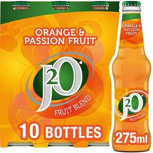 J2O Orange & Passion Fruit 10x275ml - Nectar Price