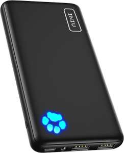 INIU Power Bank, Slimmest & Lightest PowerBank (USB C In & Output) 15W, Triple 3A 10000mAh - £15.21 with voucher @ Amazon