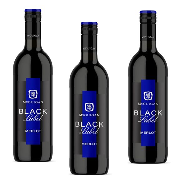 Red Wine x 3 - Australia Mcguigan Black Label Merlot 75cl (3 for the price of 2 offer)