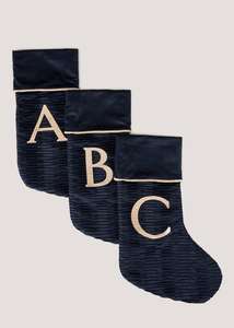 Blue Alphabet Christmas Stocking - 99p collection