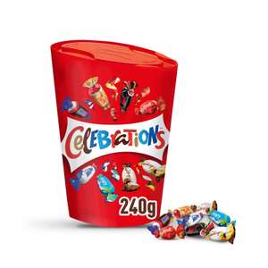 Celebrations Milk Chocolate Selection Box of Mini Chocolate & Biscuit Bars 240g 3 for £5 at Iceland