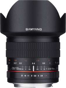 Samyang 10mm F2.8 ED AS NCS CS Ultra Wide Angle Lens for Nikon Digital SLR Cameras - £238.04 @ Amazon