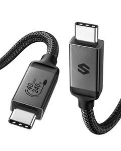 Silkland Certified USB4 Cable for Thunderbolt 4 Cable, 1 metre - w/voucher. Sold by Silkland-UK FBA