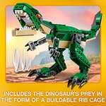 LEGO 31058 Creator Mighty Dinosaurs Toy, 3 in 1 Model, T. rex, Triceratops and Pterodactyl Dinosaur Figures £8.99 @ Amazon