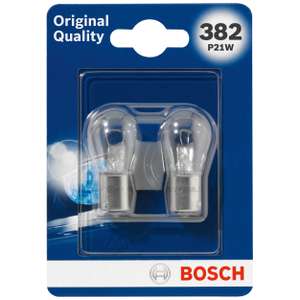 Bosch 382 (P21W) Original equipment Car Light Bulbs - 12 V 21 W BA15s - 2 Bulbs