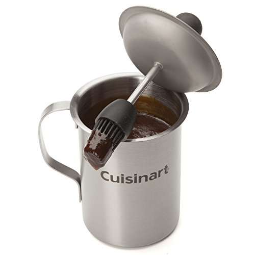 Cuisinart CBP-116 BBQ Stainless Steel Sauce Pot and Basting Brush Set 16 Fluid Oz (approx 475ml)