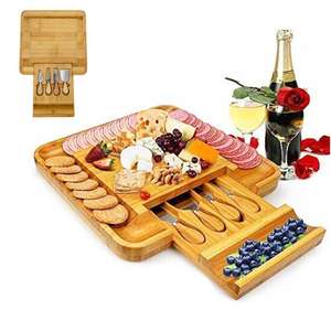 Bamboo chopping board +4 cheese cutters - £13.97 Delivered @ Onbuy / YOUWENZHANG LTD