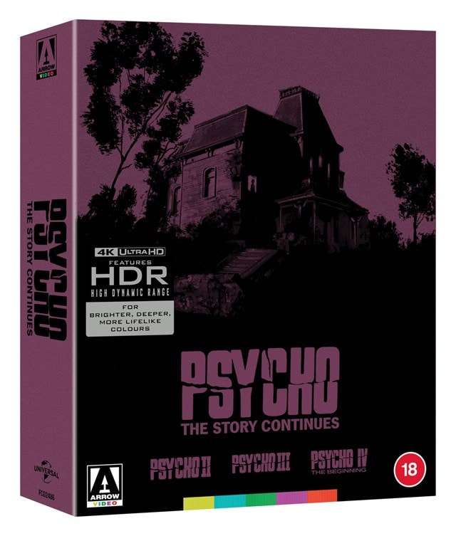 Psycho - the Story Continues: Psycho II, Psycho III, Psycho IV: The Beginning 4k UHD