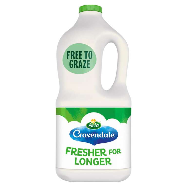 2L Cravendale Filtered Fresh Semi Skimmed/Whole Milk (Nectar Price)