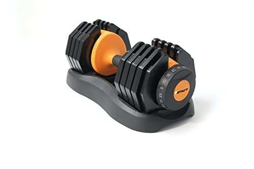Athlyt - 10 in 1 Adjustable Dumbbell - GlideTech Adjust From 2.5kg - 25kg - £104.99 @ Amazon