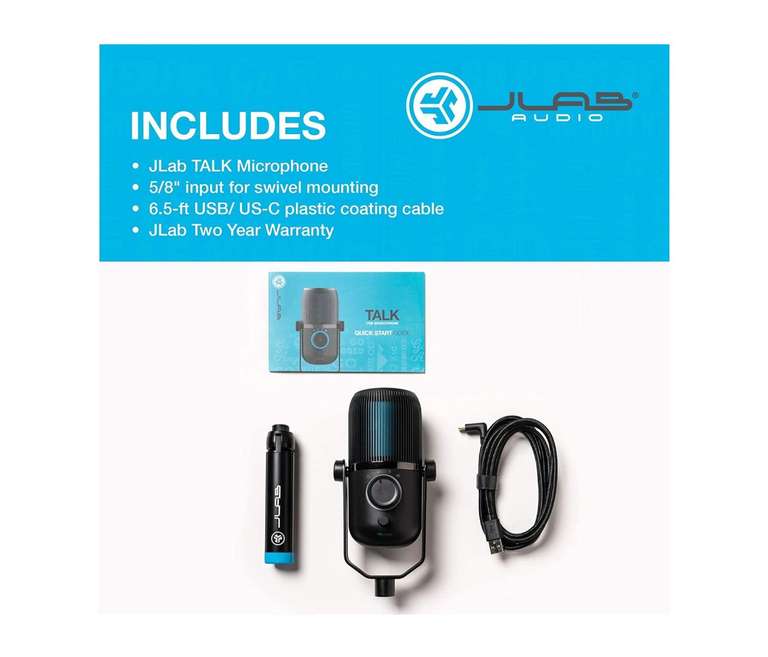 JLAB Talk USB Studio Quality/Gaming Microphone - £18.99 delivered @ Tab Retail