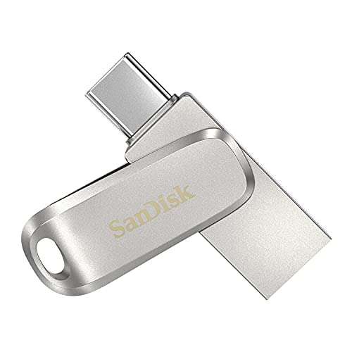 SanDisk Ultra 128GB Dual Drive Luxe Type-C and Type-A 150MB/s USB 3.1 Gen 1 , Silver