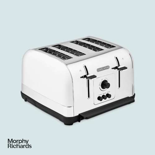 Morphy Richards Venture 4 Slice Toaster, Brushed Stainless Steel