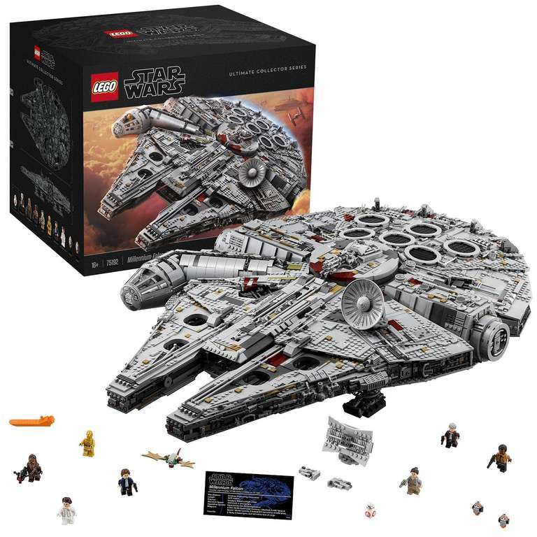 LEGO 75192 Star Wars Millennium Falcon, UCS Set for Adults