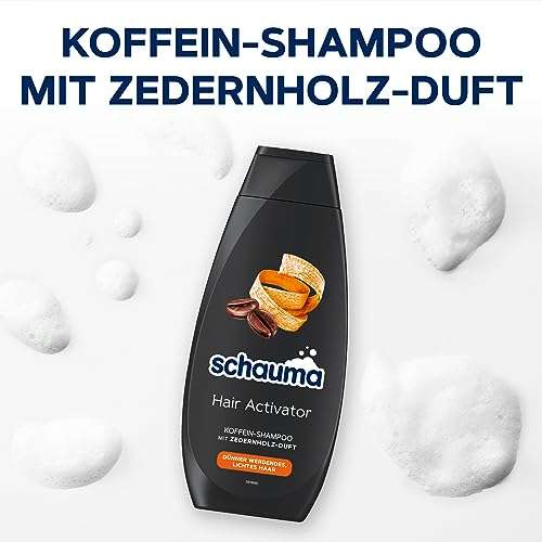 Schauma Caffeine Shampoo Hair Activator (400 ml), Hair Shampoo Promotes the Release of Growth Factors, Strengthens Hair - Amazon EU