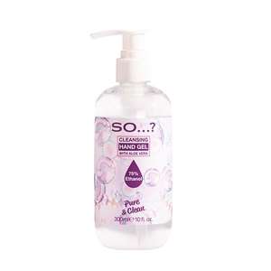So…? Pure & Clean Hand Sanitizer Gel with Aloe Vera 300ml: 10p + Free Click & Collect @ Superdrug