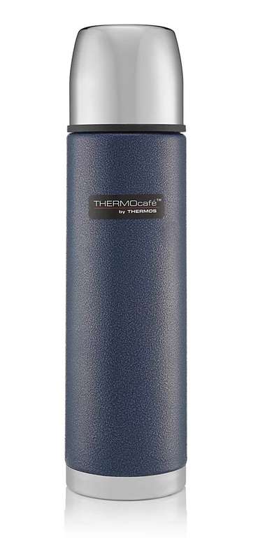 Thermos ThermoCafé 1L Stainless Steel Flask (Hammertone Blue) - Free Click & Collect