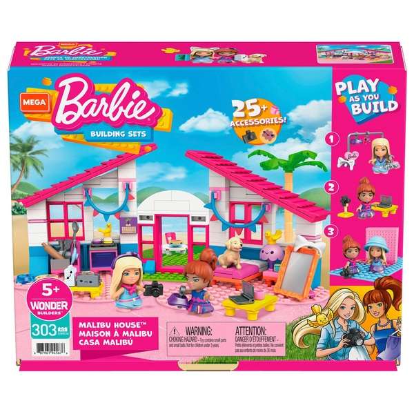 Mega Construx Barbie Malibu House Building Set £12.49 with free click and collect @ Smyths