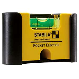 Stabila 18115/4"Type Pocket Electric" Spirit Level with 7 cm Belt Clip £14.44 @ Amazon
