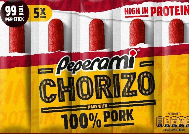 Peperami Chorizo 5pk - 99p @ Farmfoods, Chester / Saltney