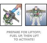 Talking Buzz Lightyear Action Figure with Liftoff Vapor Trail, 20 Sounds, Jetpack with Expanding Wings