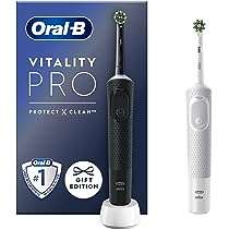 Oral-B Vitality Pro Black & Purple Electric Toothbrushes Duo Pack - Bedford