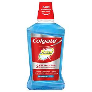 Colgate Total Peppermint Blast Mouthwash with CPC, 500 ml - W/Voucher (£1.14 / £1.07 S&S)