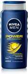 NIVEA MEN Power Fresh Shower Gel With Aloe Vera, Pack of 6x400ml - (£9.12/£8.16 on Subscribe & Save + 10% off 1st S&S)