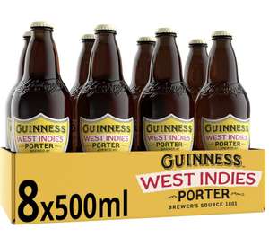 Guinness West Indies Porter Beer | 8 x 500ml with voucher