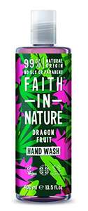 Faith In Nature Natural Dragon Fruit Hand Wash, Revitalising, Vegan and Cruelty Free, No SLS or Parabens, 400 ml £3.06 or £2.60 on SS