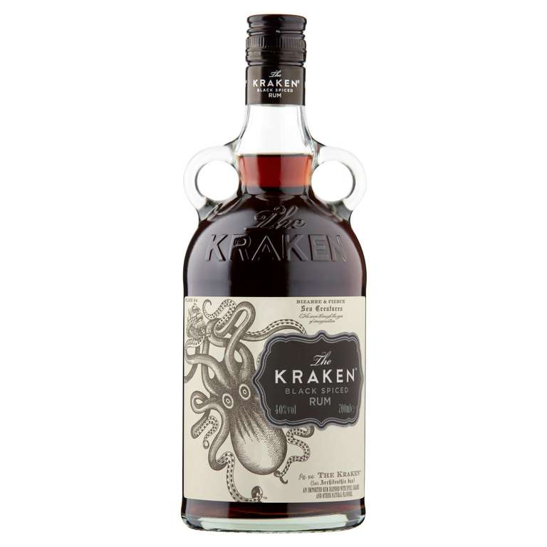 The Kraken Black Spiced Rum 70cl / Black Spiced Rum Roast Coffee 70cl - £20 each Nectar Price at Sainsbury’s
