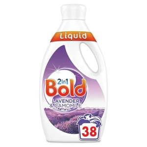 Bold Washing Liquid Lavendar & Camomile 1.33L (38 Washes)- £3.95 instore @ Wilko Swansea