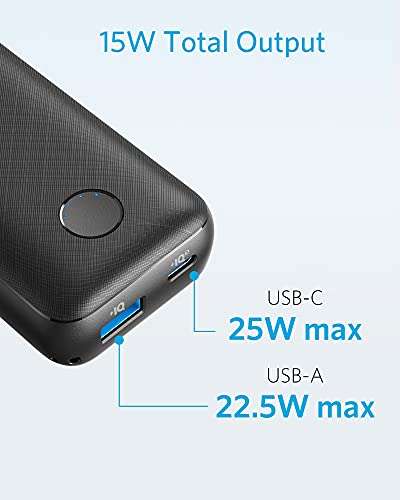 Anker PowerCore 10000 Redux Power Bank, 10000mAh Portable Charger with USB-C Power Delivery (25W) - AnkerDirectUK FBA
