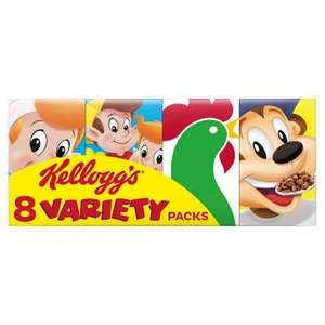 Kellogg's 8 Variety Cereal Pack 196g (+ £1 Back In Cashpot Rewards) - Accrington