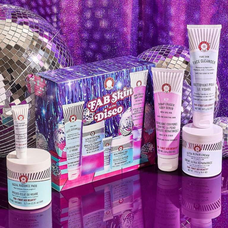 FAB Skin at the Disco Gift Set - Skincare and bodycare Gift Set 170,1 g + 114 g + 50 ml + 15 ml £33 @ Sephora