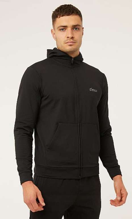 Black Active Division Zip Fasten Hoodie - Select sizes for £5 + free click & collect @ George