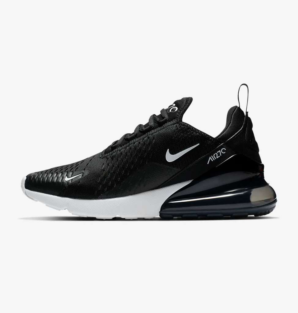 Nike Air Max 270 Womens Trainers in black & white, Limited Sizes ...
