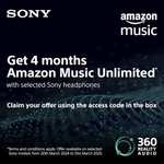 Sony WH-1000XM4 Noise Cancelling Wireless Headphones + 4 months Amazon music unlimited