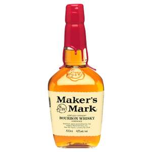 Maker's Mark Kentucky Straight Bourbon Whisky 43% ABV 70cl £20 @ Ocado