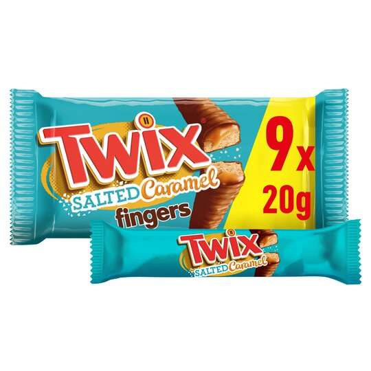Twix Salted Caramel Fingers 9x20g = 49p @ Farmfoods [Ipswich]