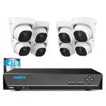 Reolink 4K PoE Camera Security System, 8X 4K Security Camera Outdoor, 16CH 4K NVR with 4TB HDD (apply voucher) Sold by ReolinkEU