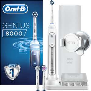 Oral-B Genius Electric Toothbrush with Artifical Intelligence, App Connected Handle, 3 Toothbrush Heads & Travel Case - £99.99 @ Amazon