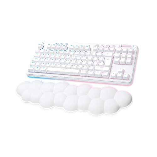 Logitech G G715 Wireless Mechanical Gaming Keyboard Linear Switches and Keyboard Palm Rest - White Mist £129.30 @ Amazon
