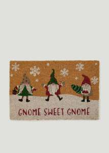 Christmas Gnome Doormat or Sausage Dog (60cm x 40cm) £5.25 + free click and collect at Matalan