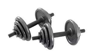 Opti Cast Iron Dumbbell Set - 20kg - Free Click & Collect