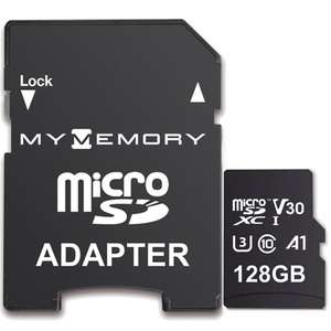 MyMemory 128GB V30 PRO microSD Card (SDXC) A1 UHS-1 U3 + Adapter - 100MB/s - w/Code