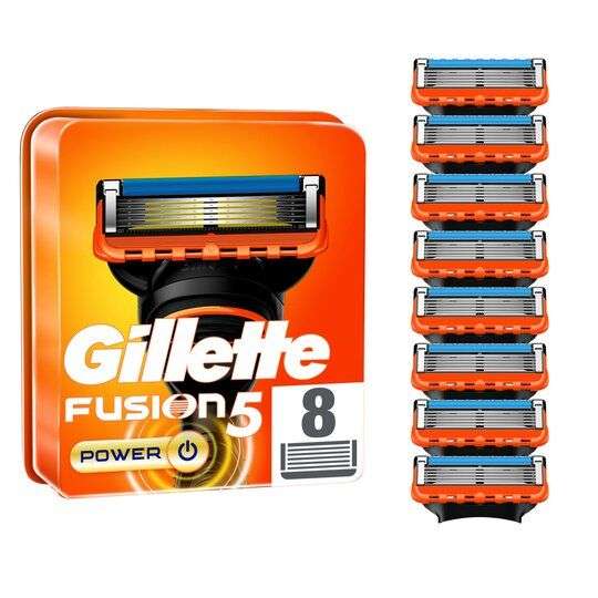 Gillette Fusion Power Razor Blades Refill 8 Pack £18.35 @ Tesco