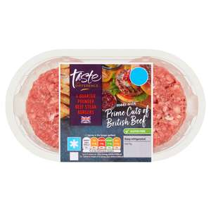 Sainsbury's Quarter Pounder Beef Steak Burgers, Taste the Difference x4 454g - £2.50 @ Sainsbury's